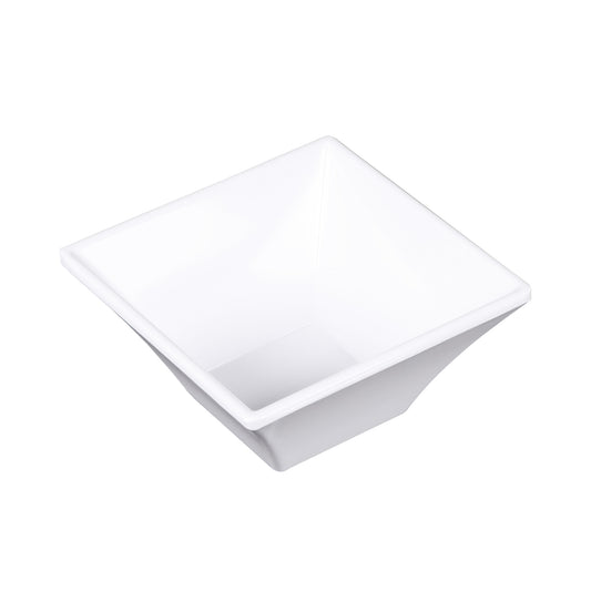 Melamine Square Bowl - White