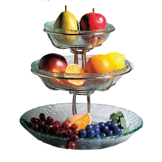 12" Wire Stand for Bowl Display, 8" tall (fits WS-11 for Tiered Display)