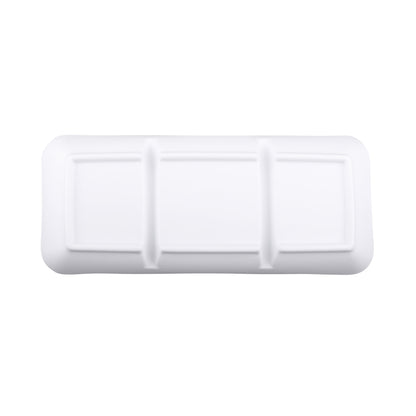 Melamine 3 Compartment Tray - White
