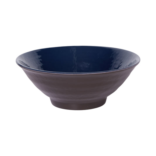 Melamine Bowl - Lapis Gloss Inside/Chocolate Matte Outside