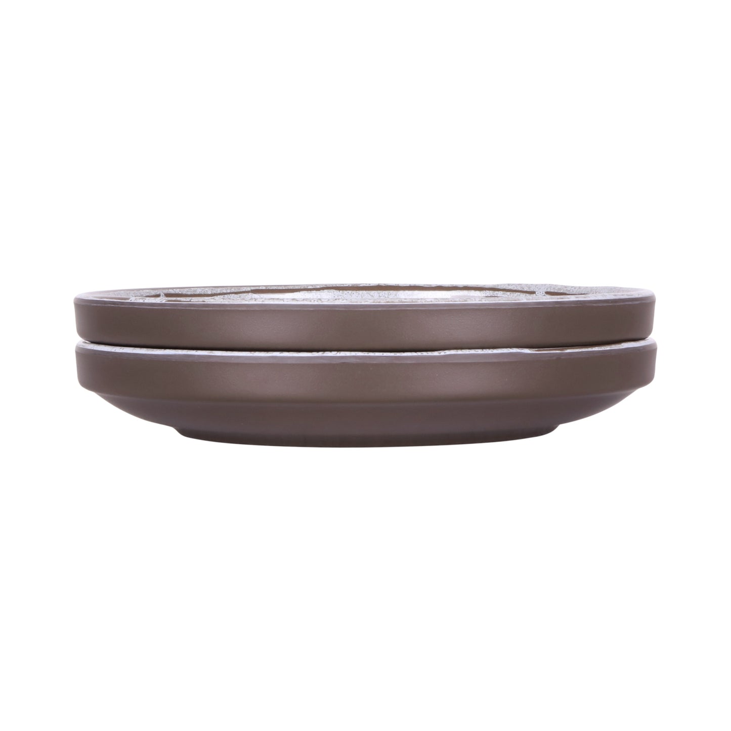 Melamine Round Coupe Plate - Stardust White