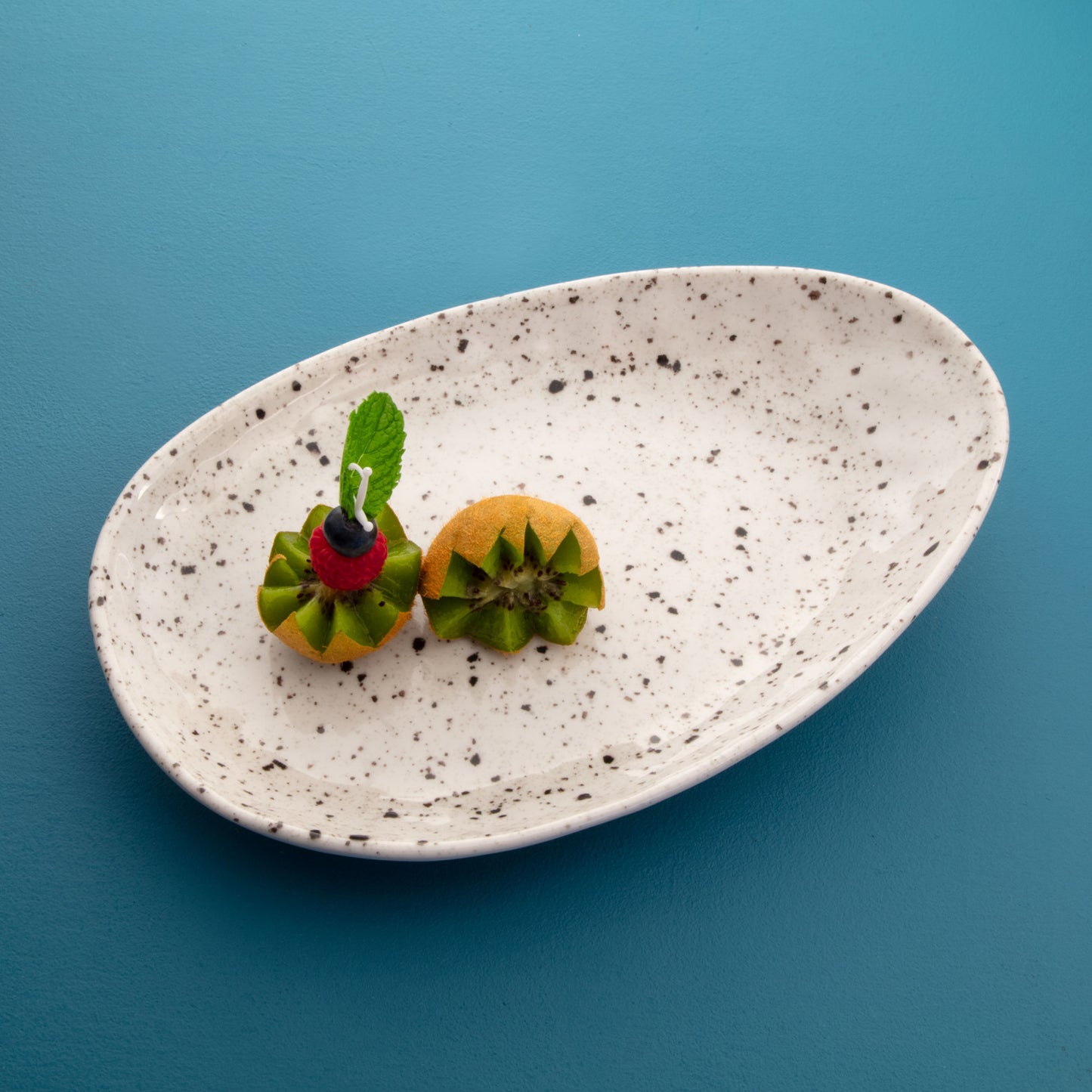 Melamine Oval Plate - Chocolate Chip