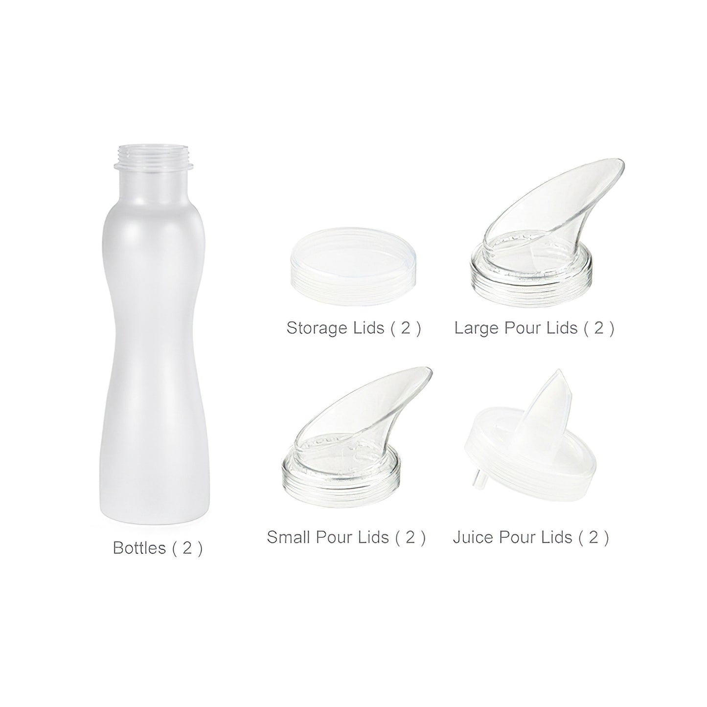 12 pc. Set - 2 (Two) 32 oz. Salad Dressing Bottles