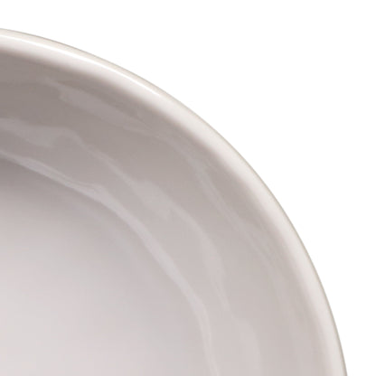 Melamine Irregular Round Bowl - Cream Glaze