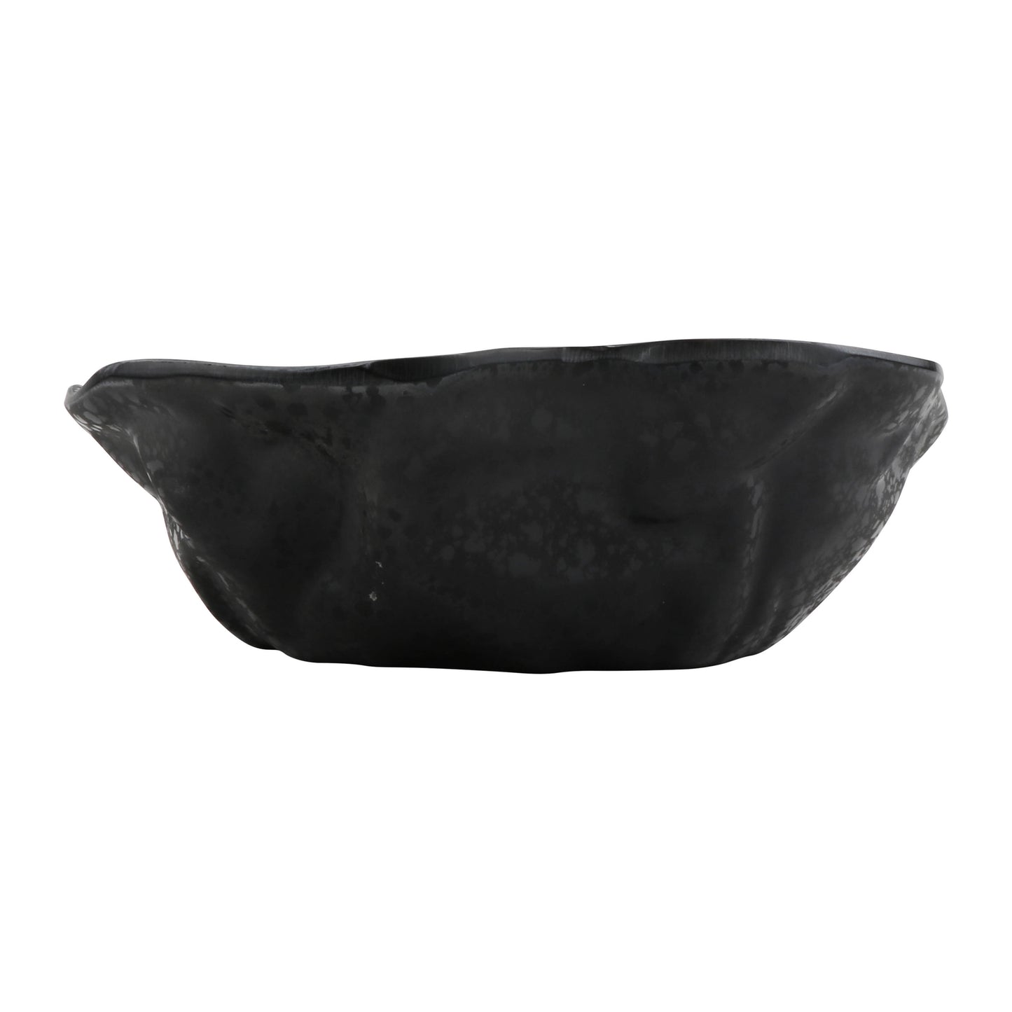 23.67 oz rainex showered black medium melamine bowl, 7.5"L x 7.5"W x 1.5"H, GET, cheforward