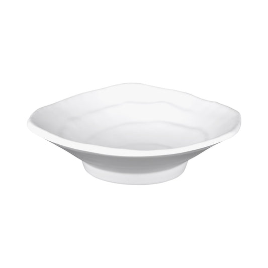 Melamine Irregular Edge Triangle Plate - White
