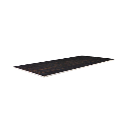 Melamine Rectangular Faux Wood - Zebrawood