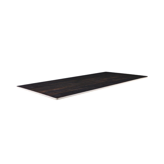 Melamine Rectangular Faux Wood - Zebrawood