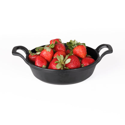 Melamine Faux Cast Iron Fry Pan - Black