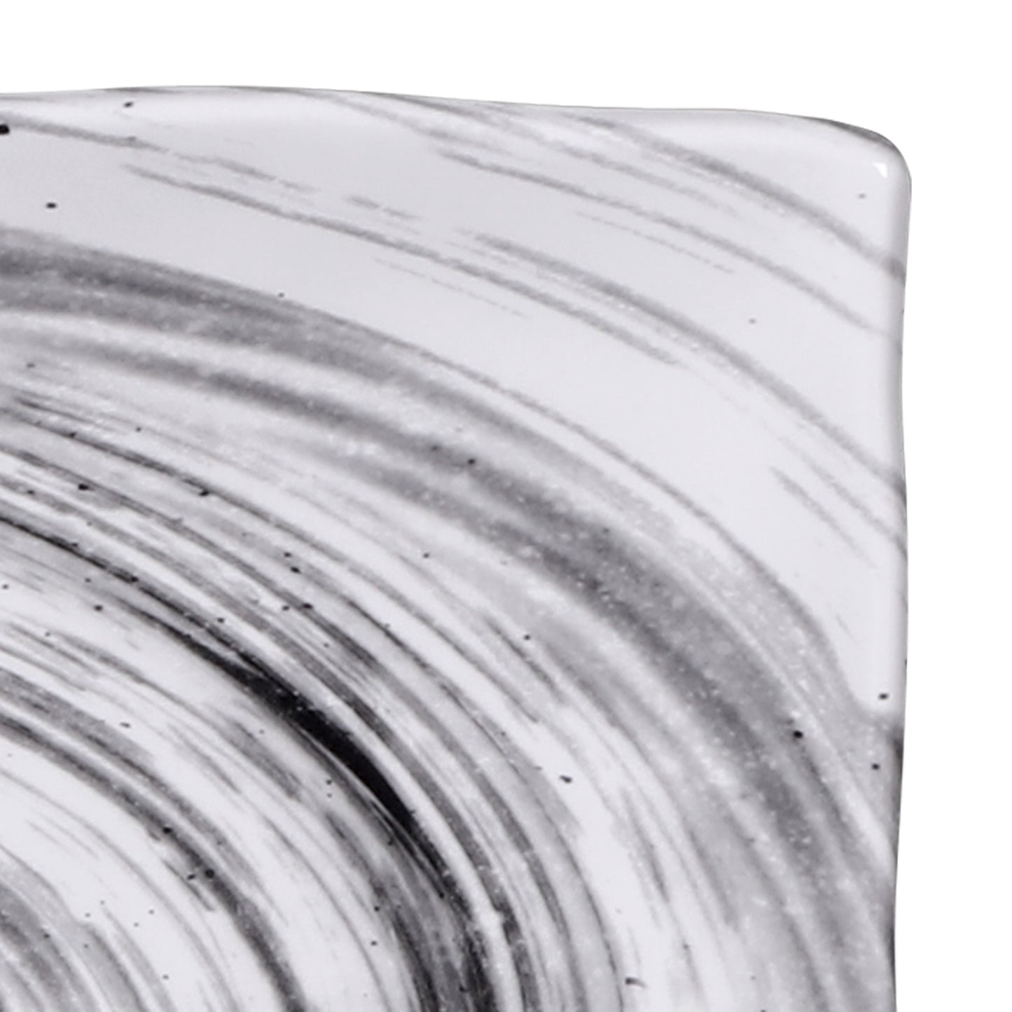 Melamine Rectangular Plate - Black Design