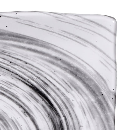 Melamine Rectangular Plate - Black Design