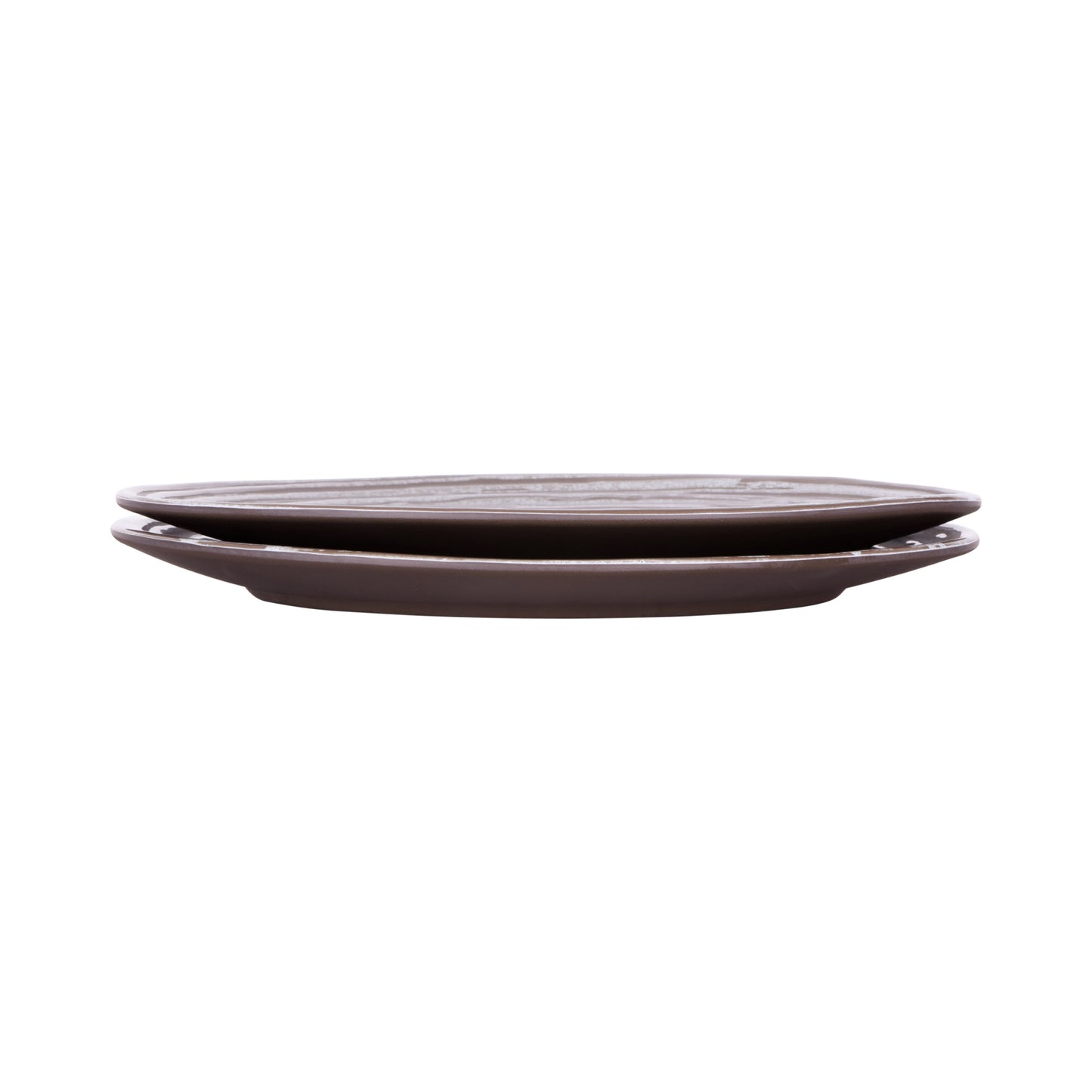 Melamine Round Plate - Stardust White
