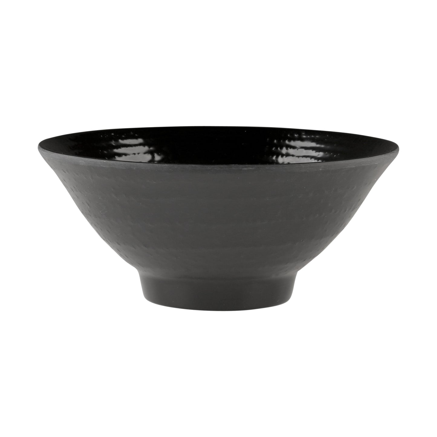 Melamine Bowl - Black Matte Finish Outside/Black Gloss Finish Inside