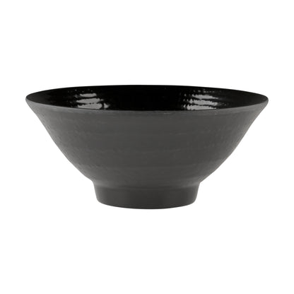 Melamine Bowl - Black Matte Finish Outside/Black Gloss Finish Inside