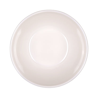 Melamine Round Bowl - Cream Glaze
