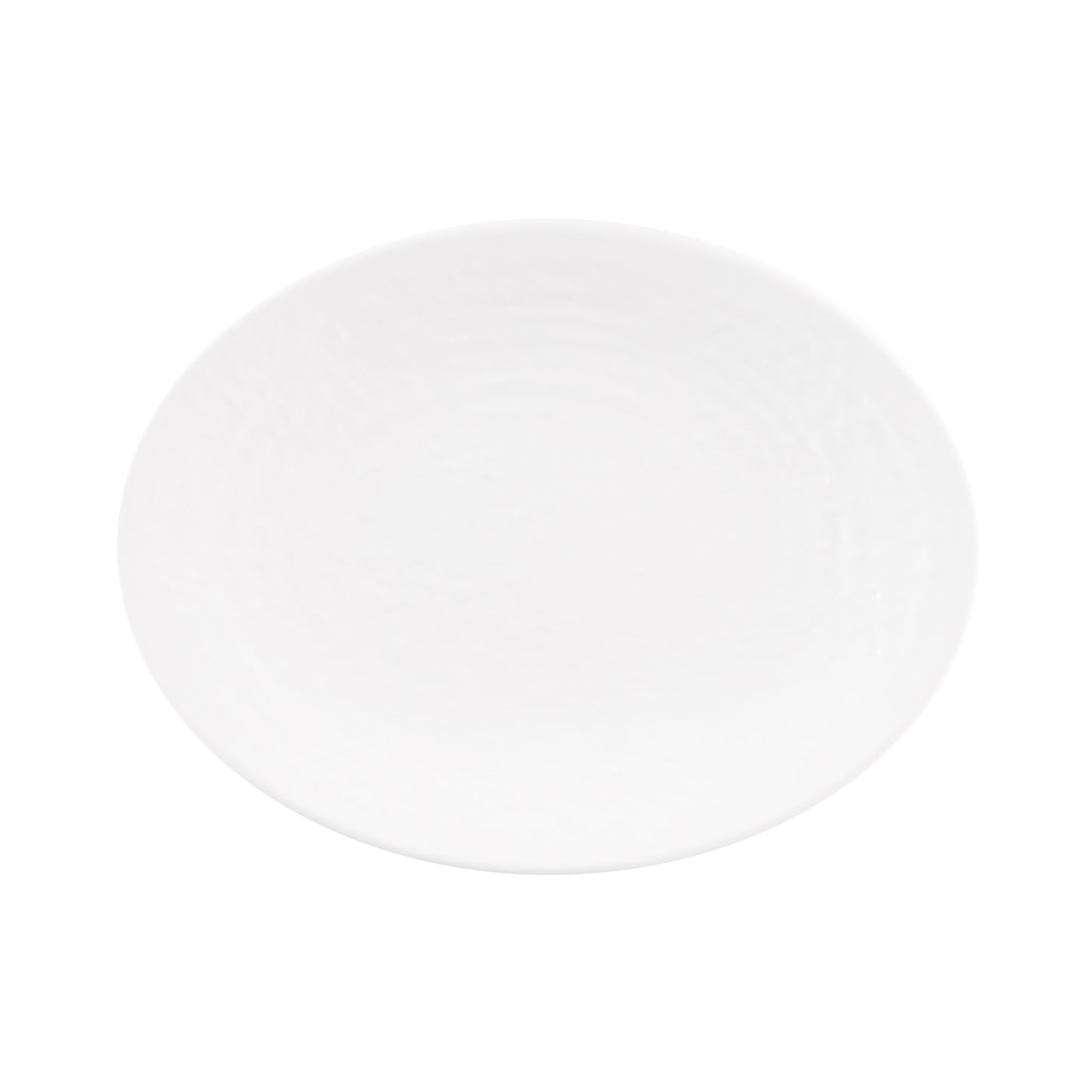 Melamine Oval Pebble Platter - White