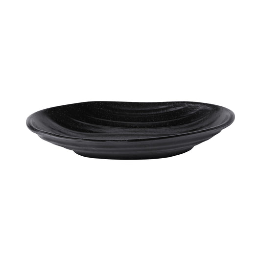 Melamine Deep Oval Plate - Black