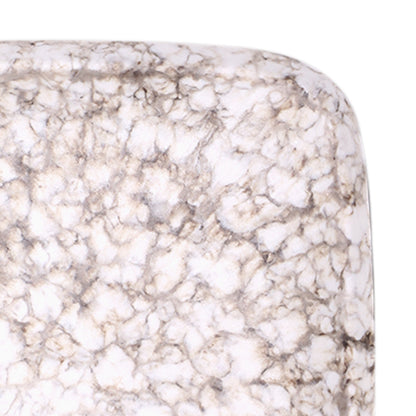 Melamine Square Chip & Dip Plate - Brown Marble