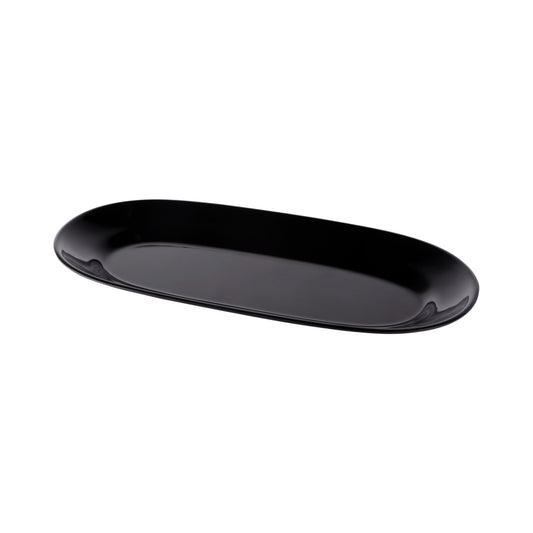 Melamine Long Oval Platter - Black