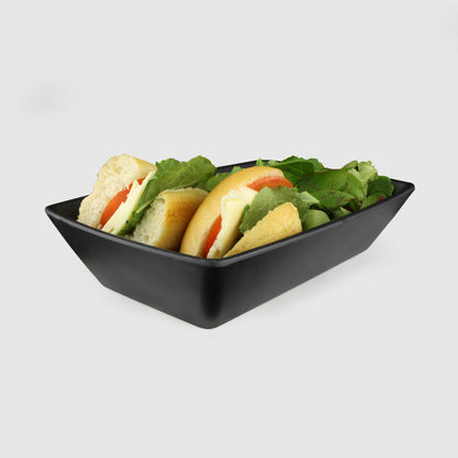 Melamine Rectangular Bowl - Black