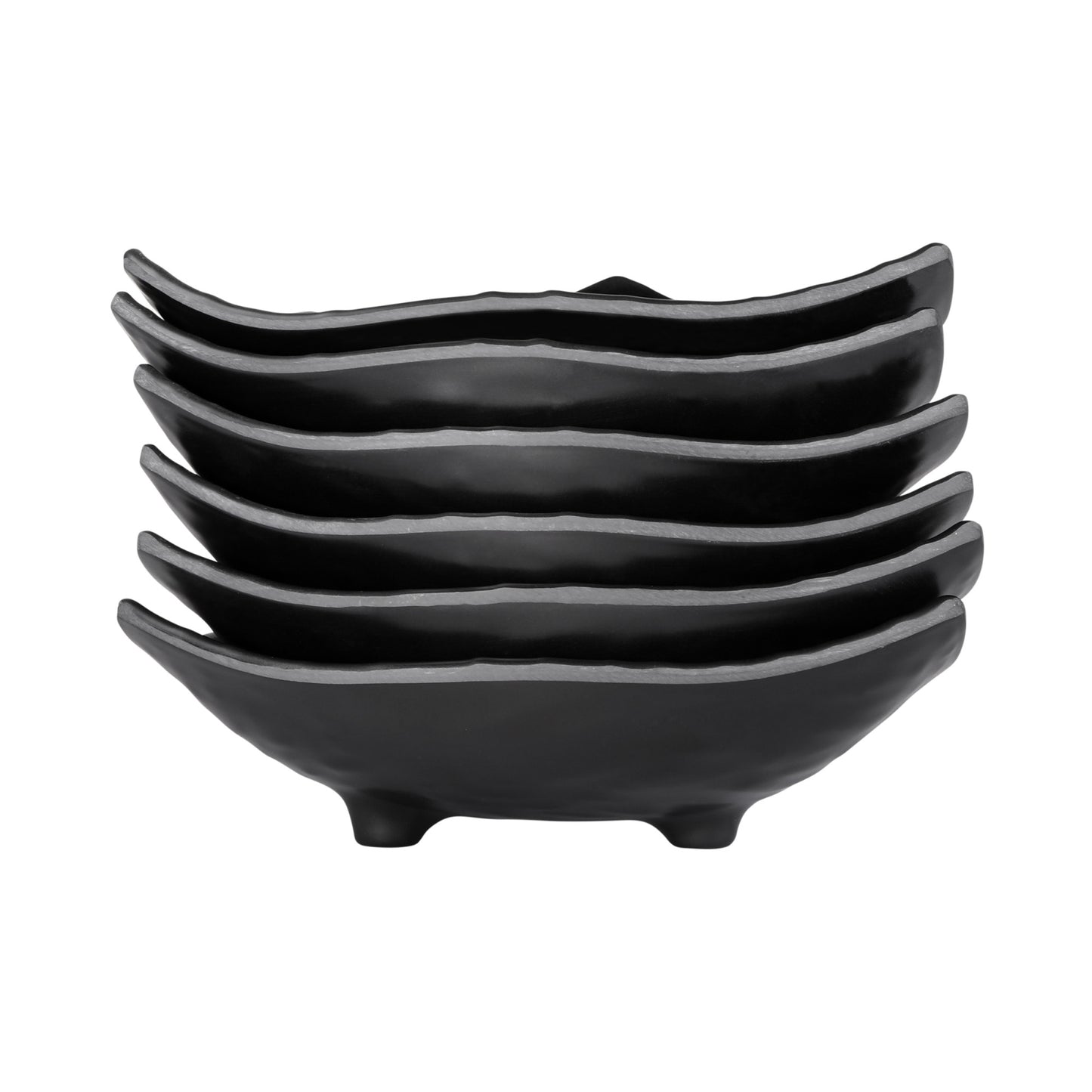 Melamine Triangle Bowl - Black
