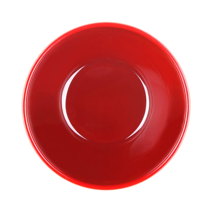 Melamine Round Bowl - Red Glaze