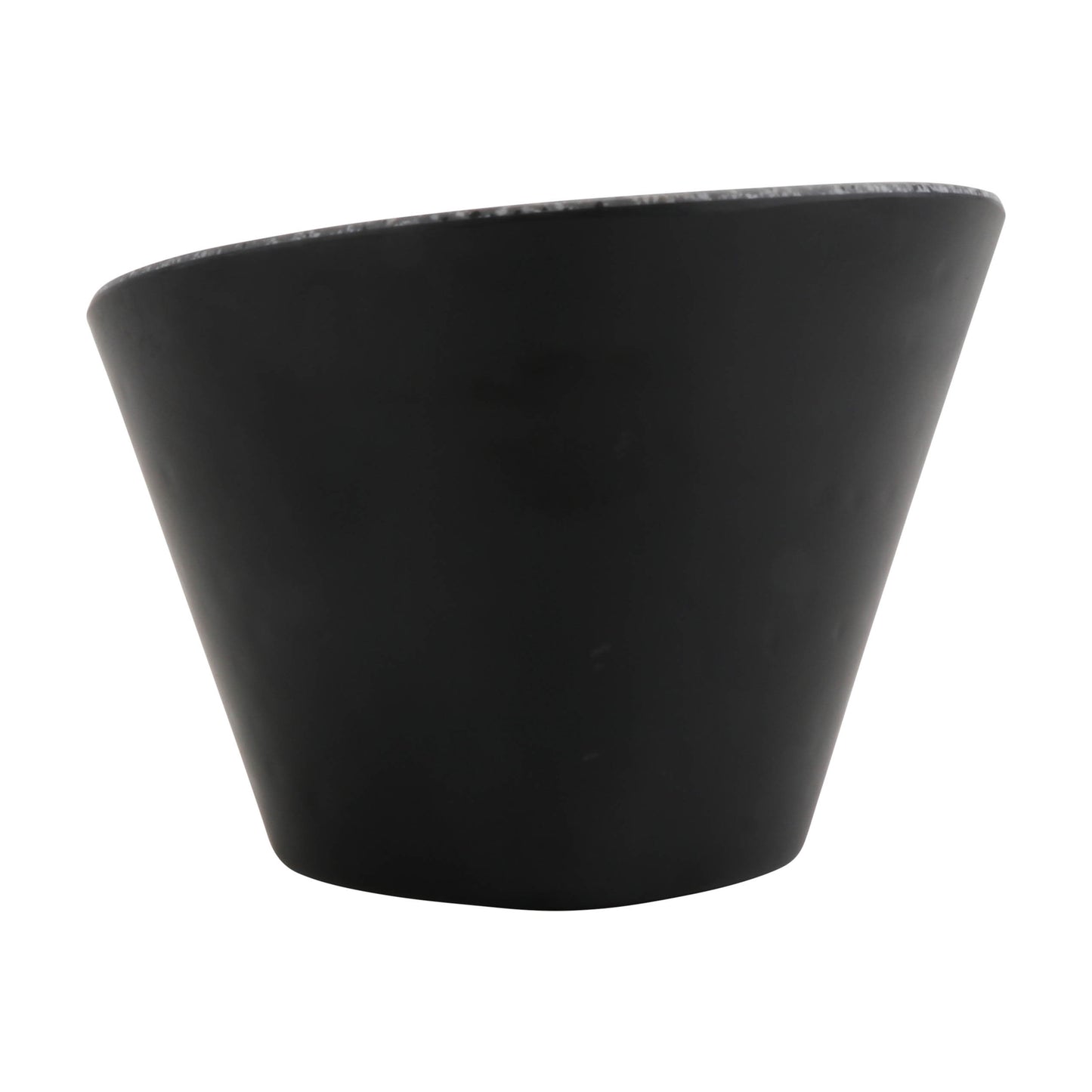 10.15 oz revive stone grey/black 2-tone triangle melamine bowl, 4.25"L x 4.25"W x 3"H, GET, cheforward