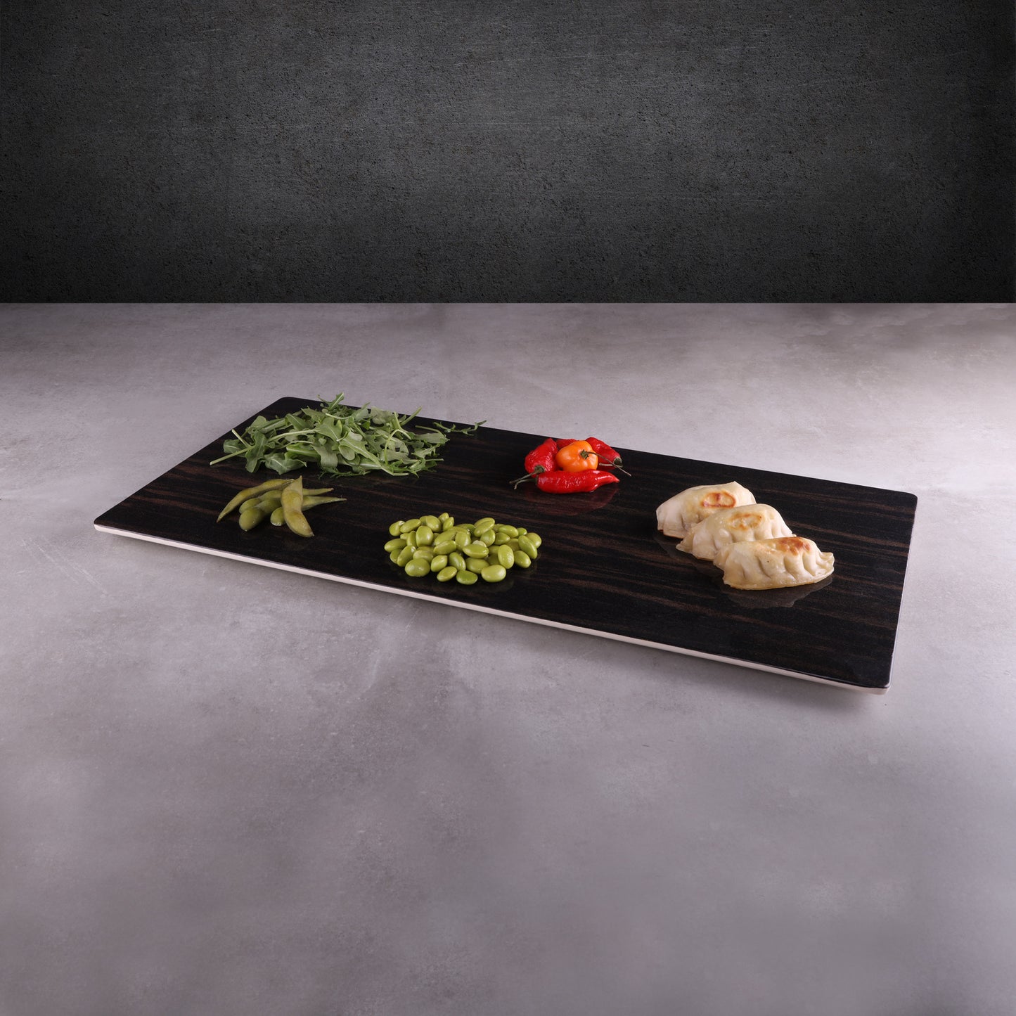 Melamine Rectangular Faux Wood - Zebrawood