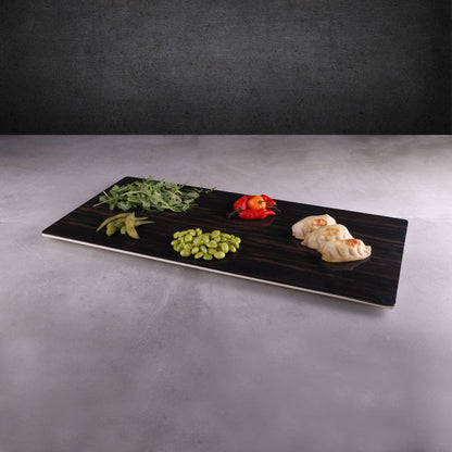 Melamine Rectangular Faux Wood - Zebrawood