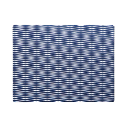 Melamine Rectangular Plate - White w/ Lapis Decal