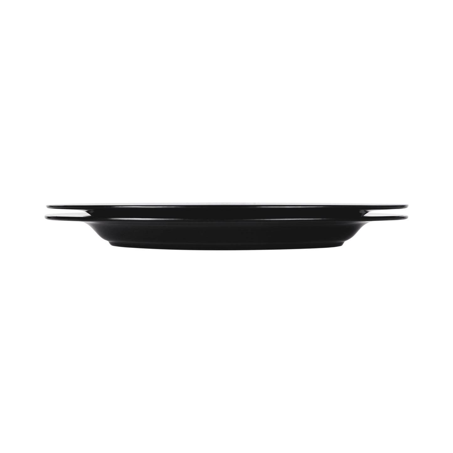Melamine Wide Rim Oval Platter - Black