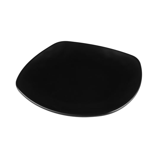Melamine Square Plate w/ Rounded Edges - Black
