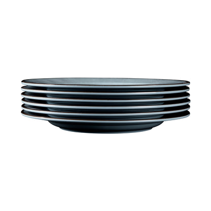 Melamine Round Crackle Plate - Cameo Blue