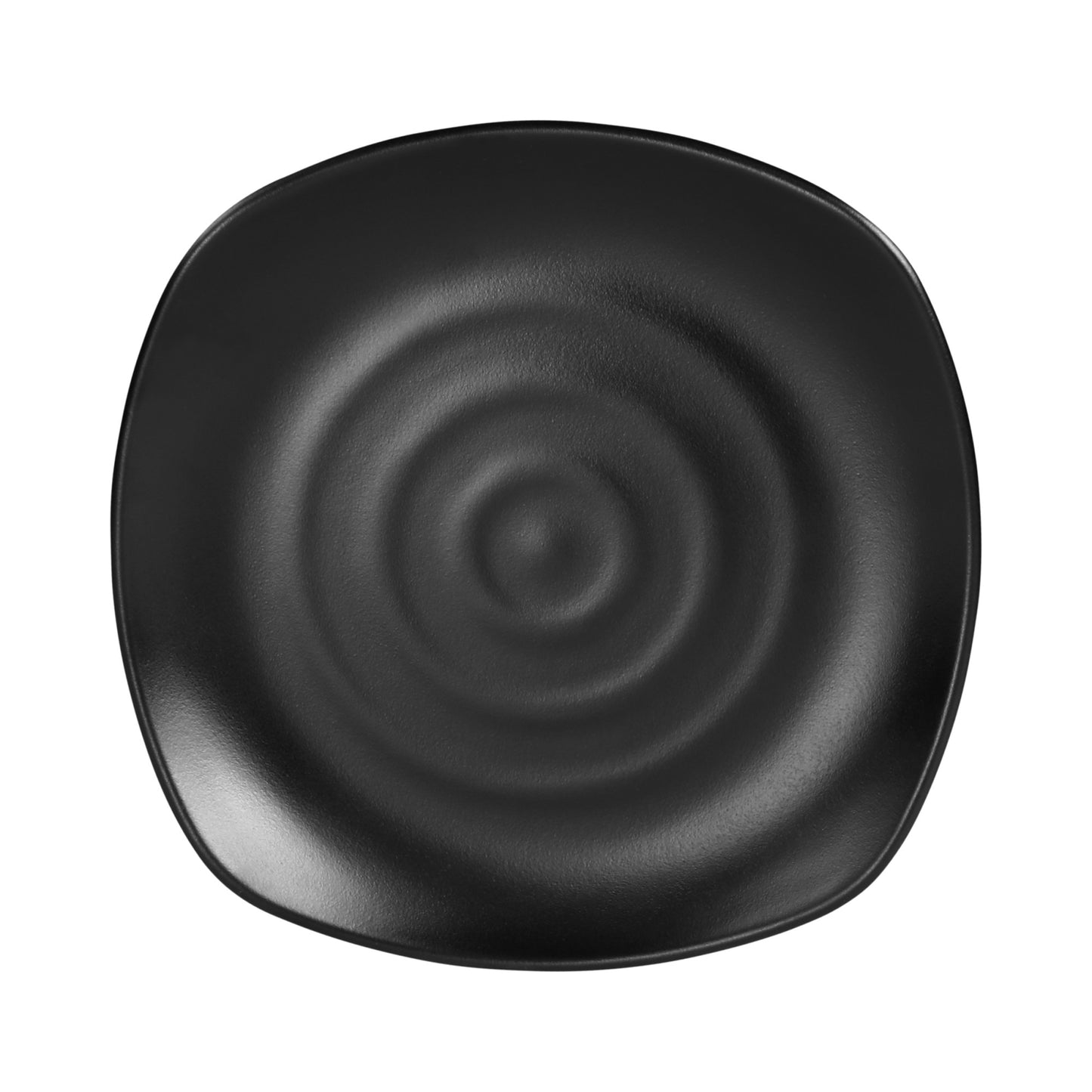 Melamine Square Plate - Black
