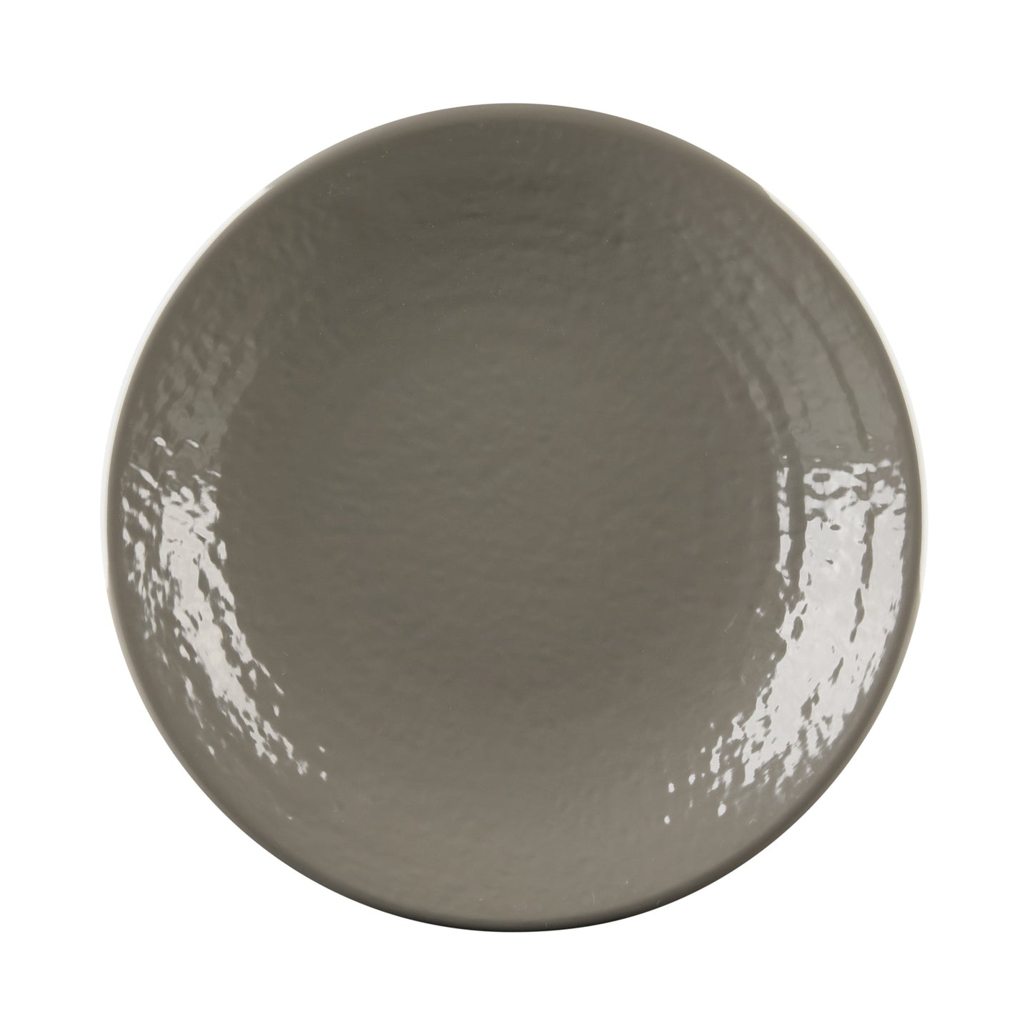 Melamine Round Pebble Plate - Mushroom