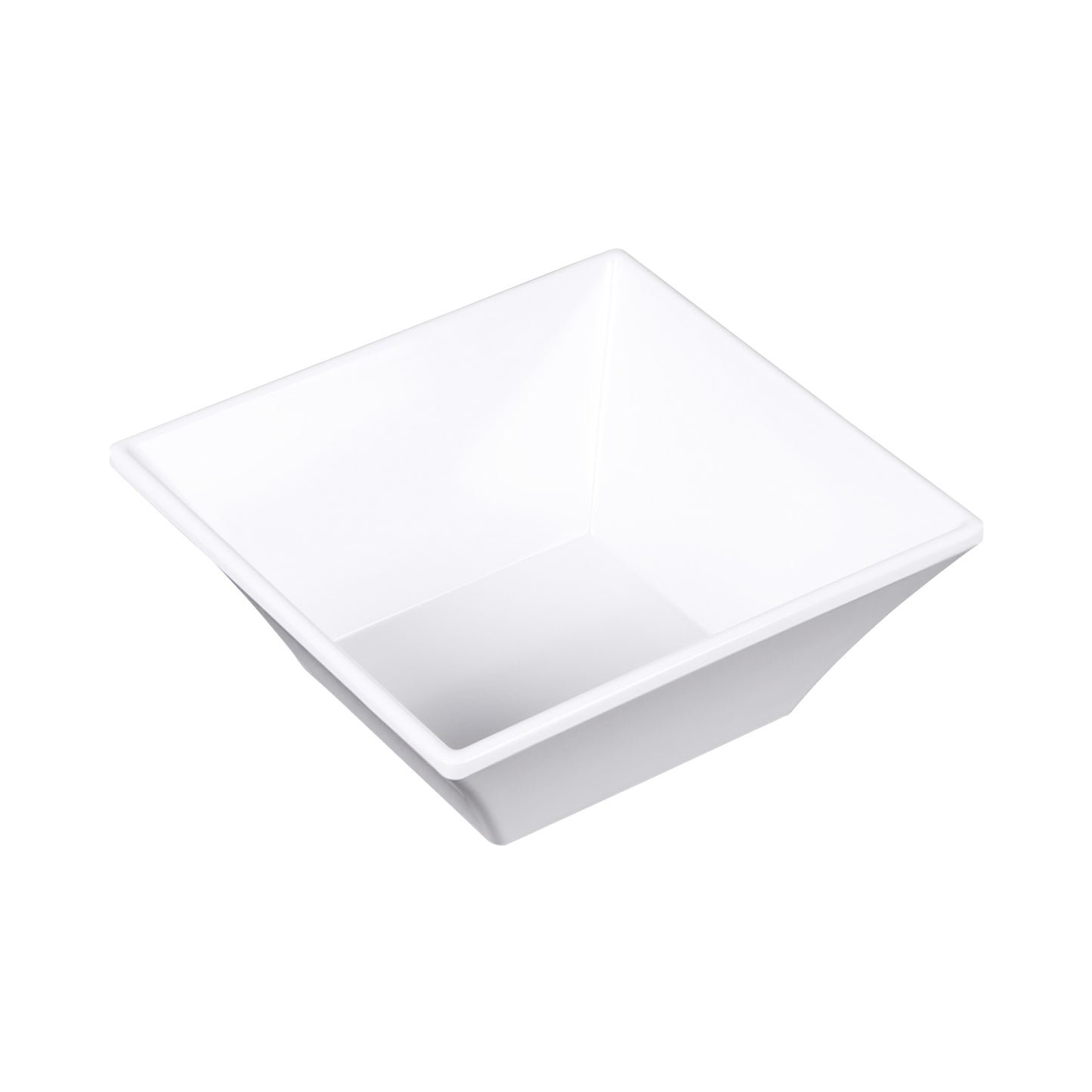 Melamine Square Bowl - White