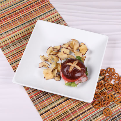 Melamine Square Plate - White