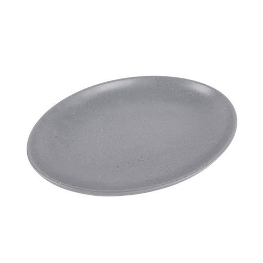 Melamine Deep Oval Plate - Granite Stone