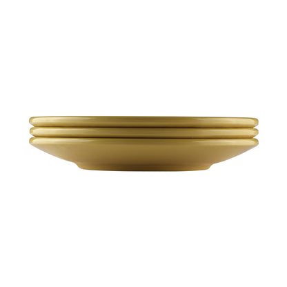Melamine Round Pebble Plate - Olive Oil