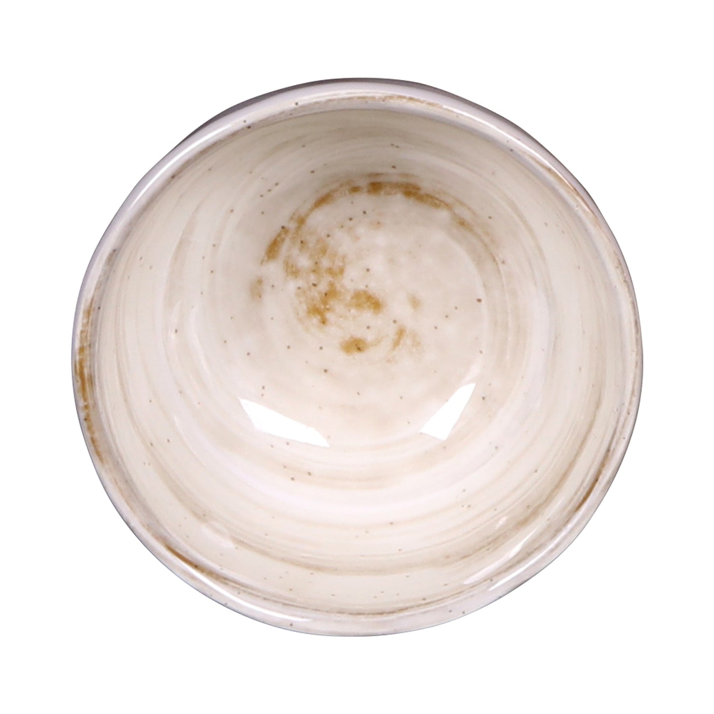 Melamine Round Bowl - Taupe Design