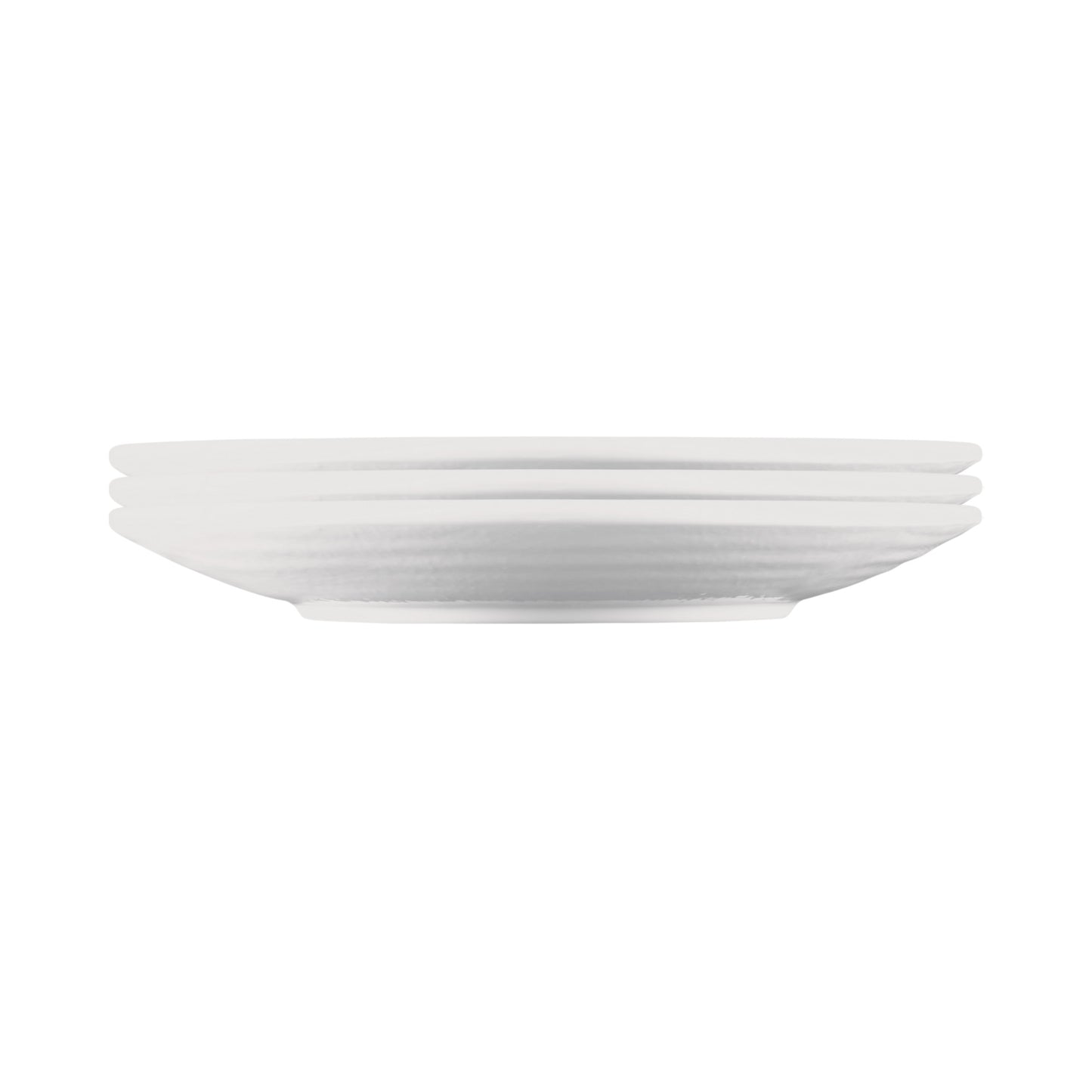 Melamine Round Pebble Plate - White