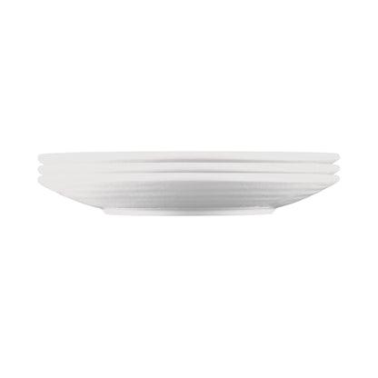 Melamine Round Pebble Plate - White