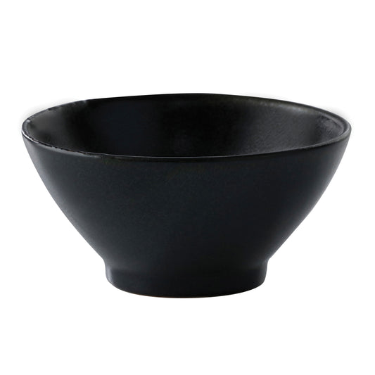 11 oz. Black Reactive Glaze Porcelain Bouillon Cup, 5" Dia., Corona Cosmos Pluto (12 Pack)