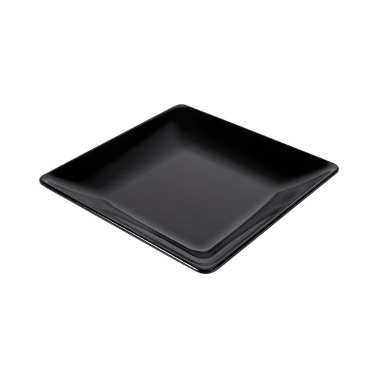Melamine Square Plate - Black