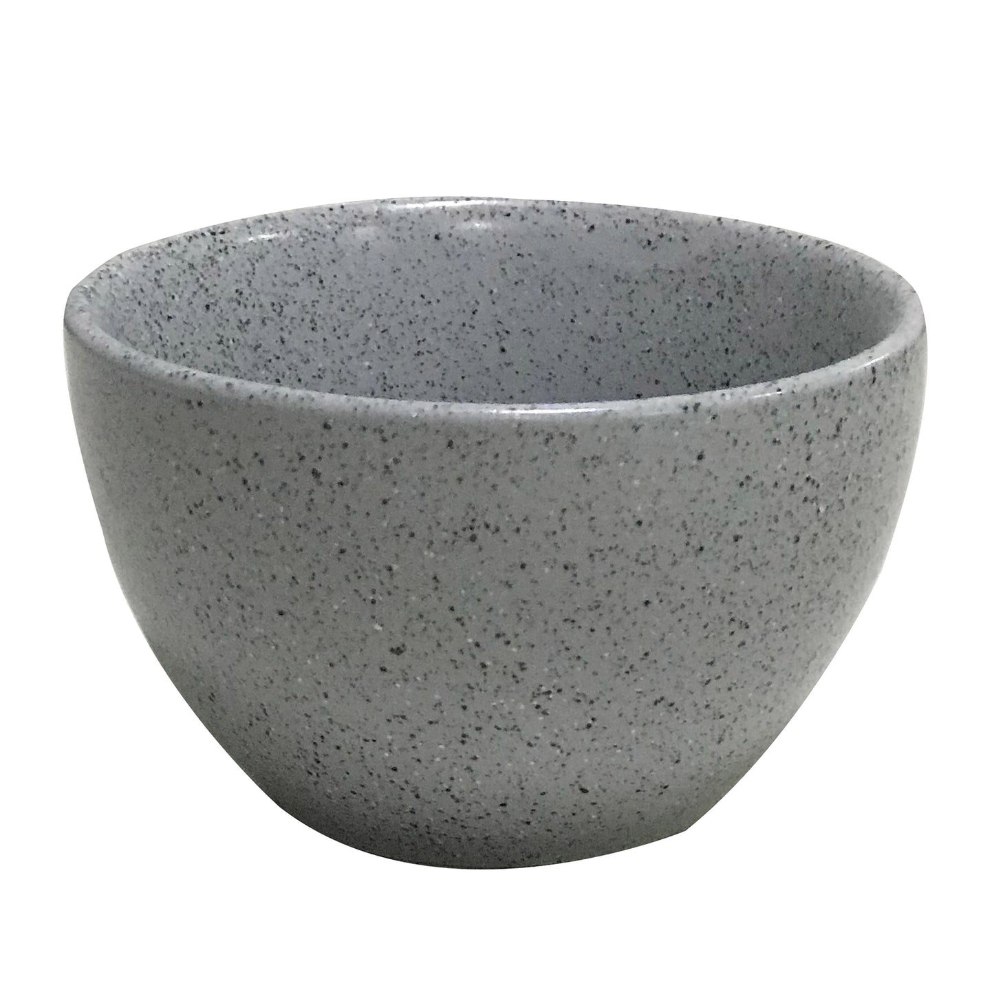 8.8 oz. Speckled Grey Reactive Glaze Porcelain Bouillon Cup, 4" Dia., Corona Cosmos Moon (12 Pack)