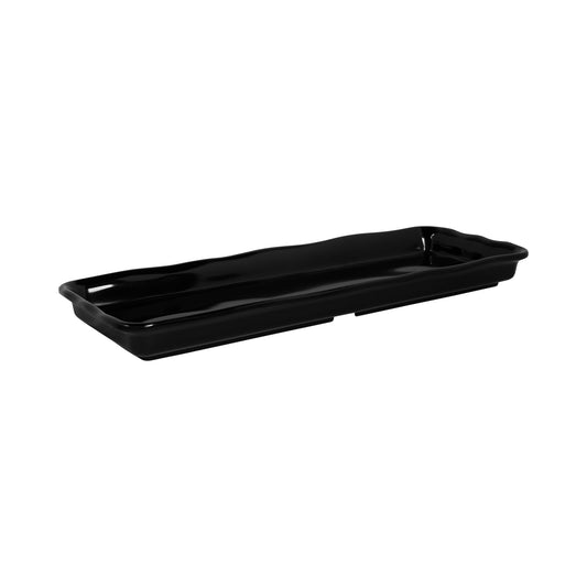 Melamine Rectangular Organic Tray - Black