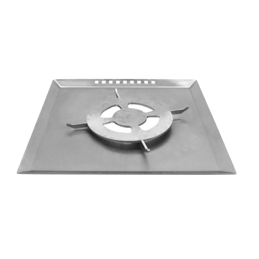 Strata Square Single Warmer Top, 15.5" x 15.5" x 0.625" H, with Single Grate, fits ST11602115, G.E.T. STRATA BUFFET SYSTEM ST11702015
