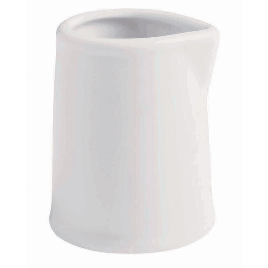 3 oz. Bright White Porcelain Individual Creamer, 2 3/4" Max. Dia., Corona Actualite (12 Pack)