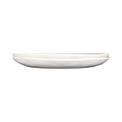 Melamine Round Plate - Cream Glaze
