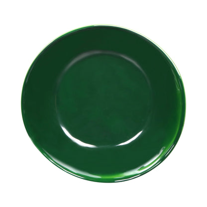Melamine Irregular Round Bowl - Green Glaze